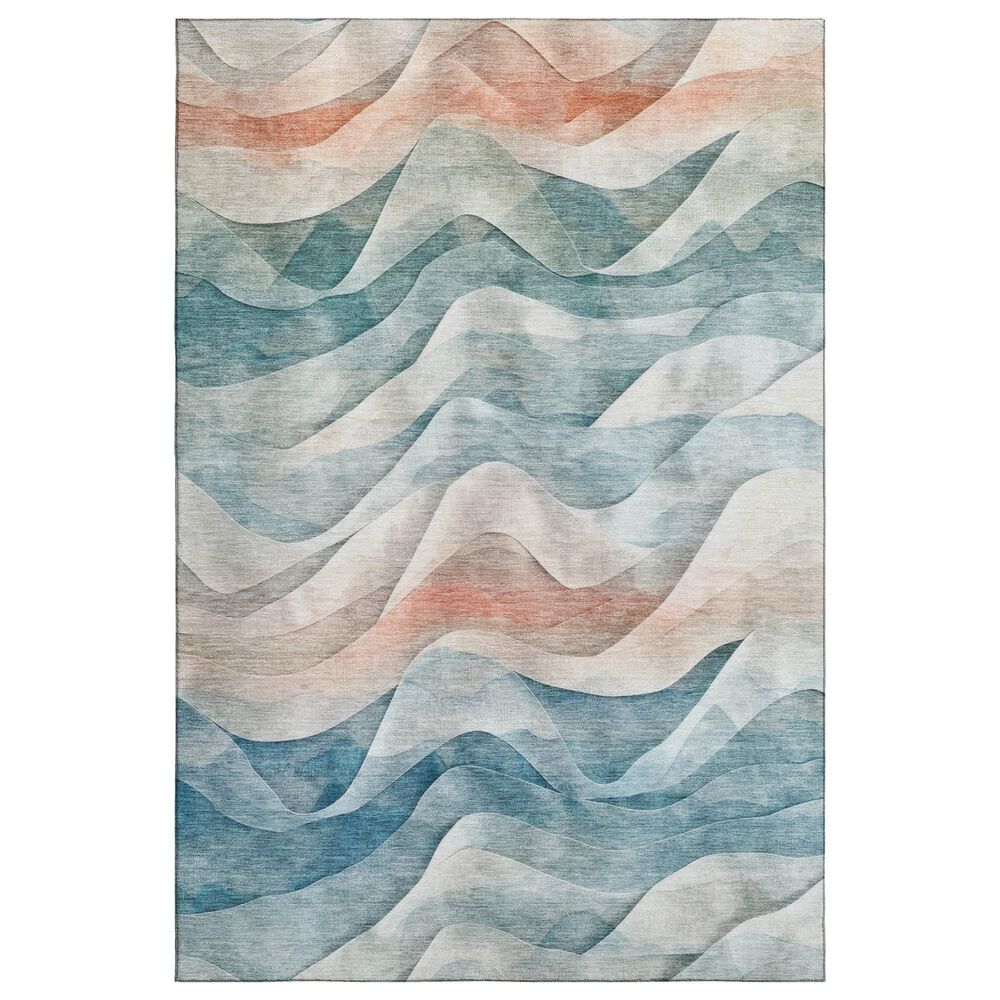 Dalyn Rug Company Pacifica PA3 5" x 7"6" Teal Area Rug, , large