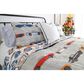 Triangle Home Fashions Race Cars 2-Piece Twin Quilt Set in Blue and Orange, , large