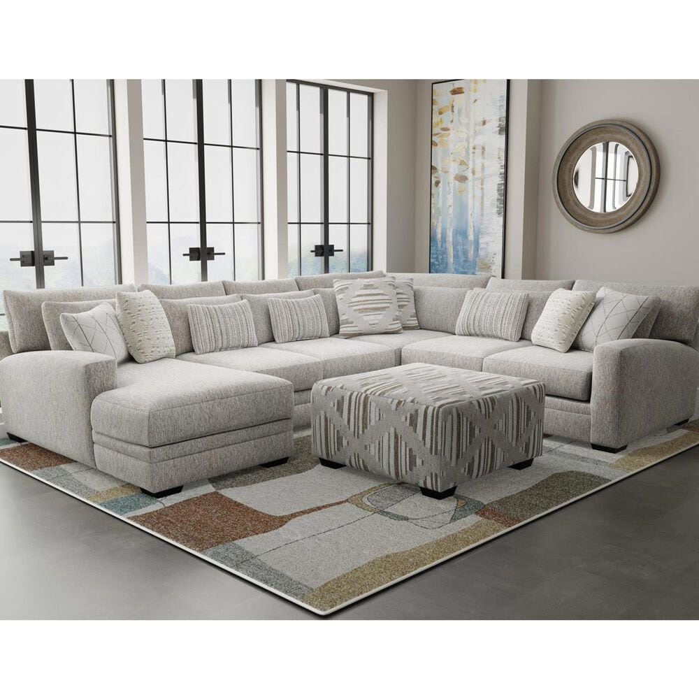 Henderson Brighton Square Cocktail Ottoman in Beige, , large