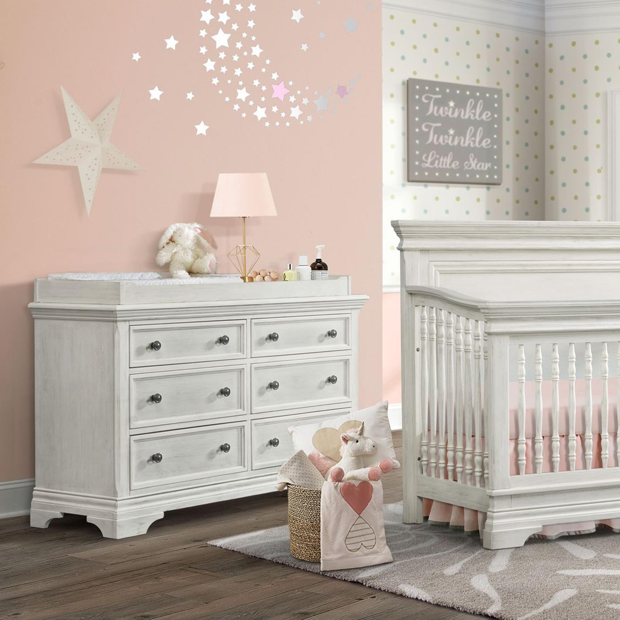Eastern Shore Olivia Double Dresser in Brushed White