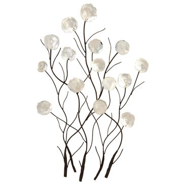 Maple and Jade 36" x 24" Wall Decor in Pearl White and Charcoal Black, , large