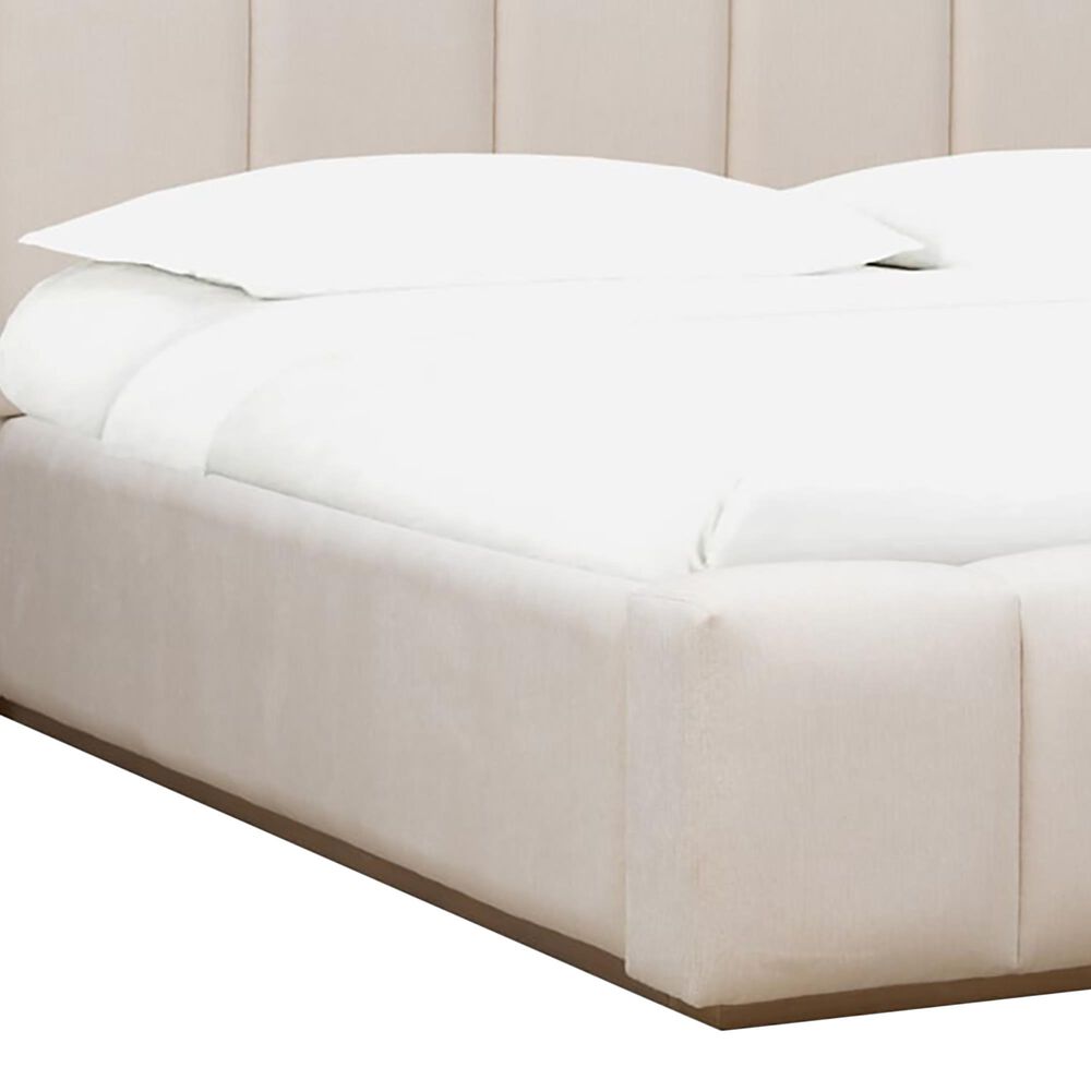Urban Home Gardenia Queen Upholstered Bed in Chai, , large