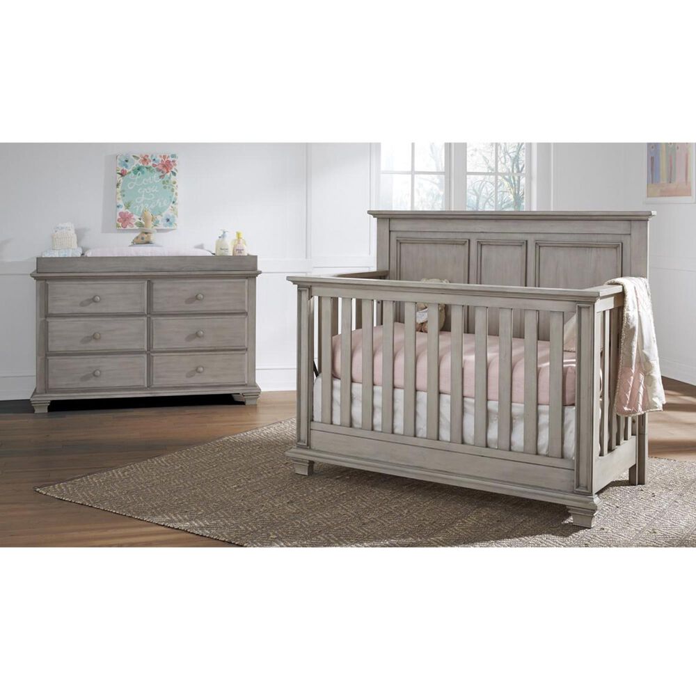 Oxford Baby Kenilworth Changing Topper in Stone Wash, , large