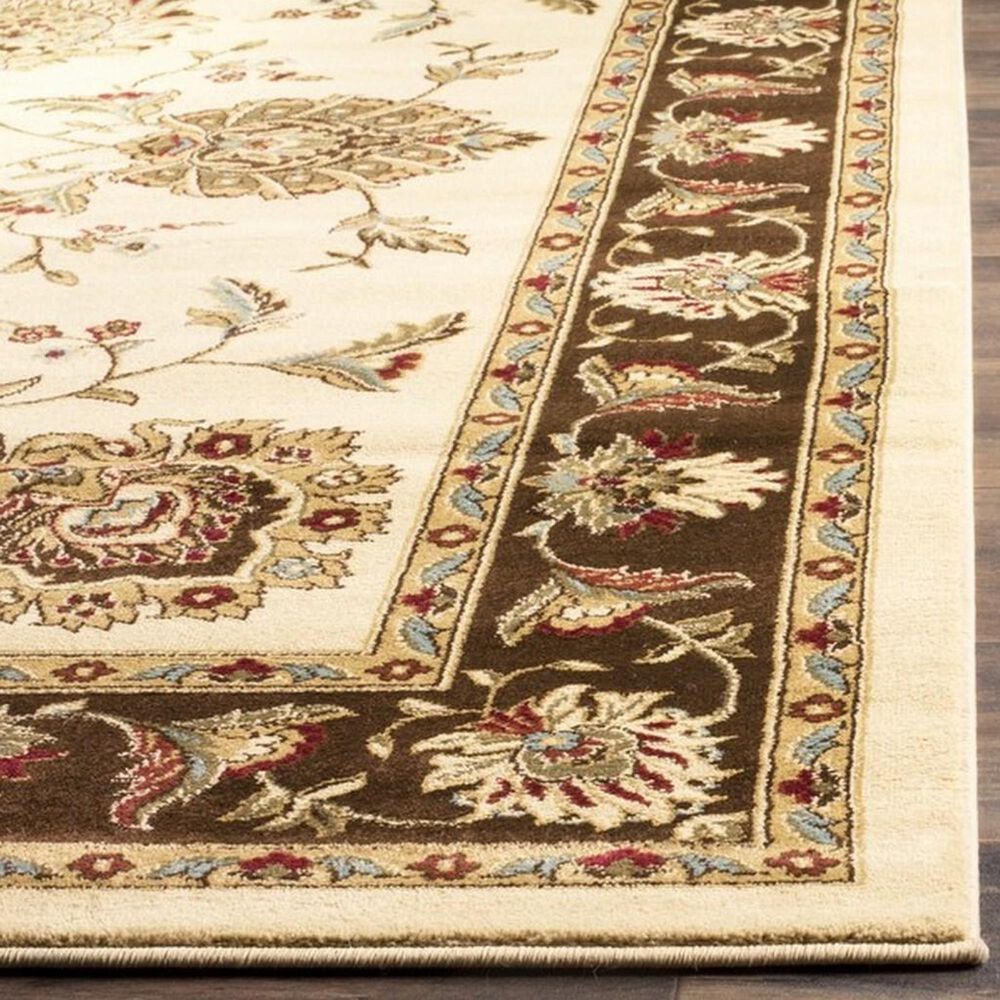 Safavieh Lyndhurst LNH555 2&#39;3&quot; x 16&#39; Ivory and Brown Runner, , large