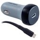 Ventev Ultrafast USB-C Universal Car Charger and Cable in Dark Gray, , large