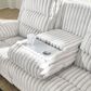 Ashley Rhines Falls Power Reclining Sofa in Alloy, , large