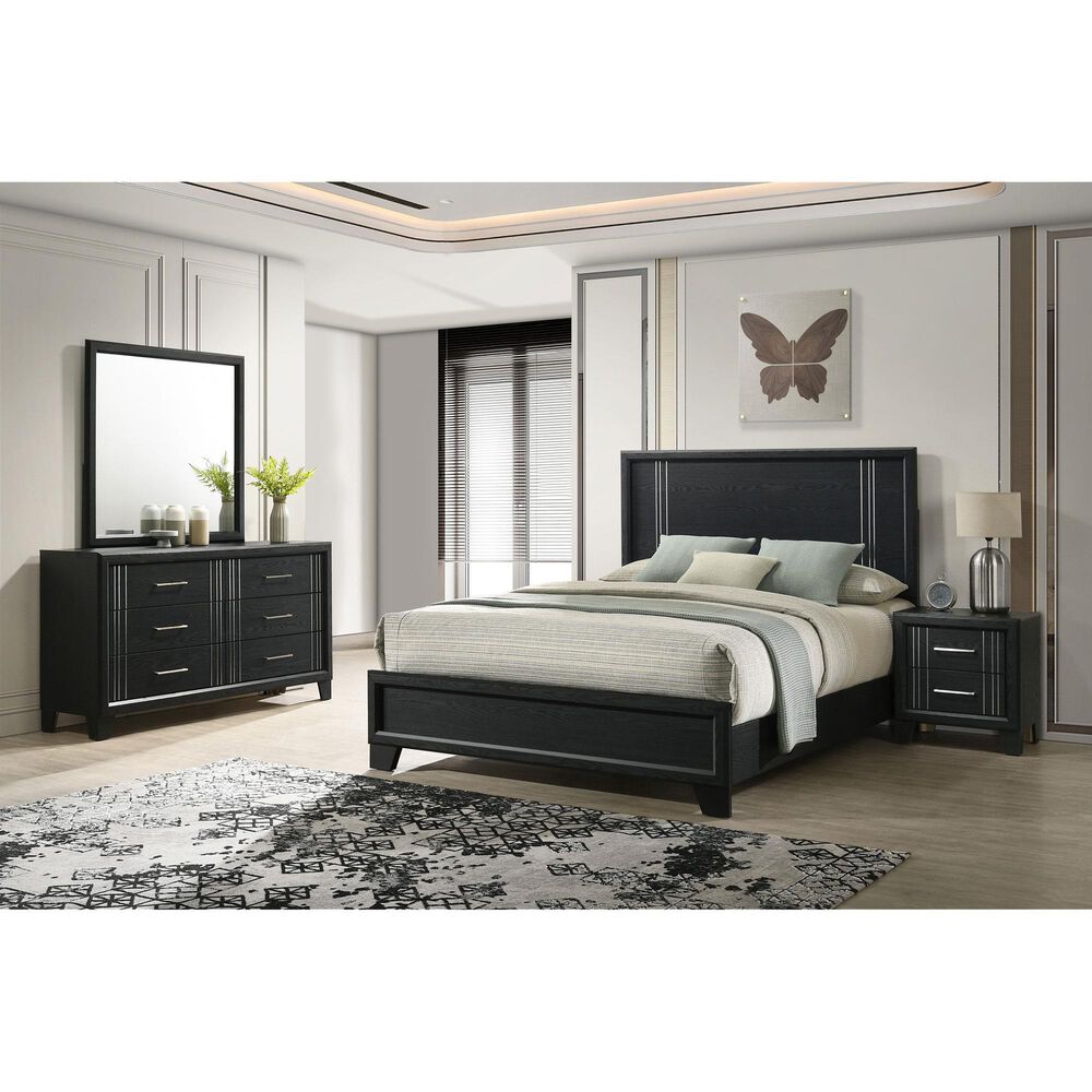 Crown Mark Charlie 6-Drawer Dresser Only in Charcoal, , large
