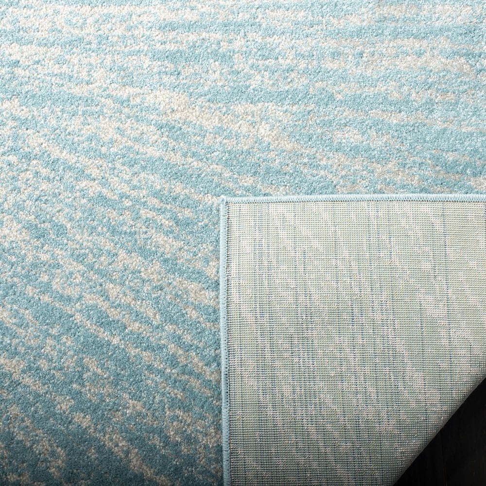 Safavieh Evoke EVK228J 2&#39;2&quot; x 11&#39; Aqua and Ivory Indoor/Outdoor Runner Rug, , large
