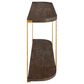 Uttermost Palisade Console Table in Coffee Oak and Antique Gold, , large