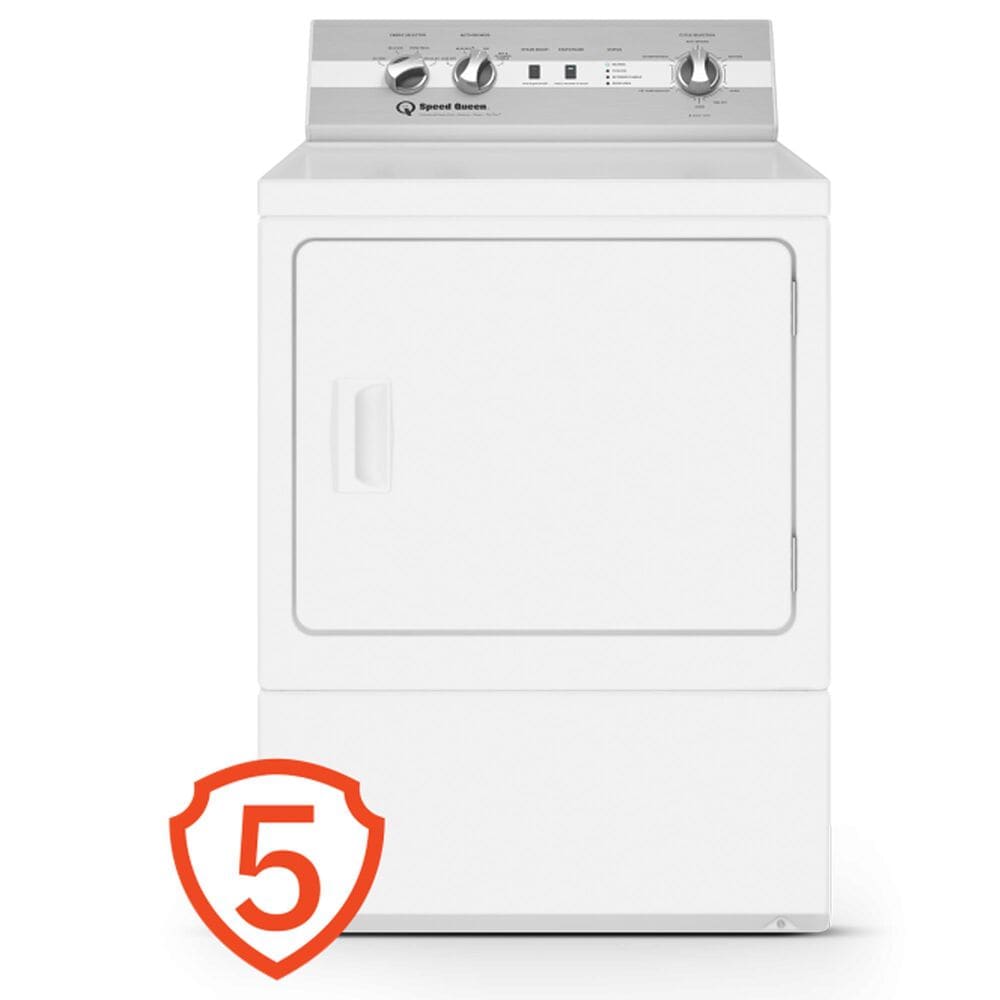 Speed Queen 7 Cu. Ft. Front Load Gas Dryer in White, , large