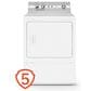 Speed Queen 7 Cu. Ft. Front Load Gas Dryer in White, , large