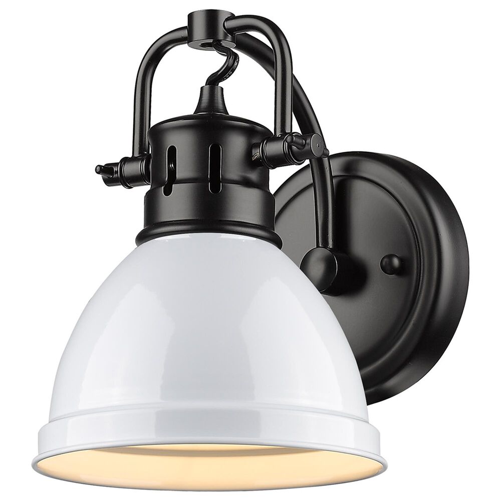 Golden Lighting Duncan 1-Light Bath Vanity in Matte Black, , large