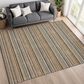 Dalyn Rug Company Soft Essentials Striped Earth 9" x 12" Indoor/Outdoor Area Rug, , large