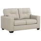 Ashley Santorine Stationary Loveseat in Bone, , large