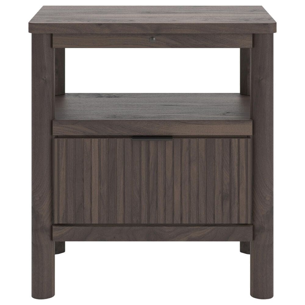 Ashley Pamytta 4-Piece Queen Panel Platform Bedroom Set in Rich Brown, , large