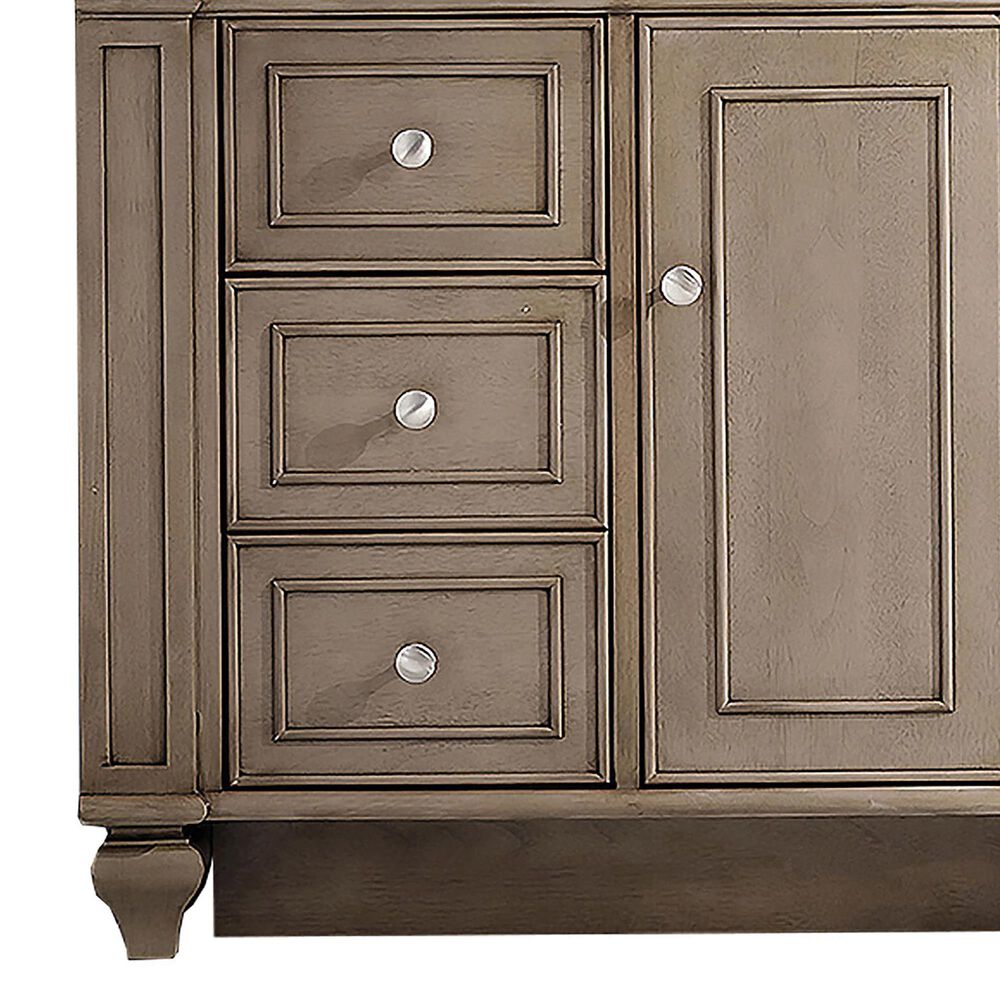 James Martin Vanities Bristol 30&quot; Single Bathroom Vanity in Whitewashed Walnut with 3 cm Lime Delight Quartz Top and Rectangular Sink, , large
