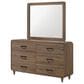 Crown Mark Nyomi 5 Piece Queen Panel Bedroom Set in Light Brown, , large