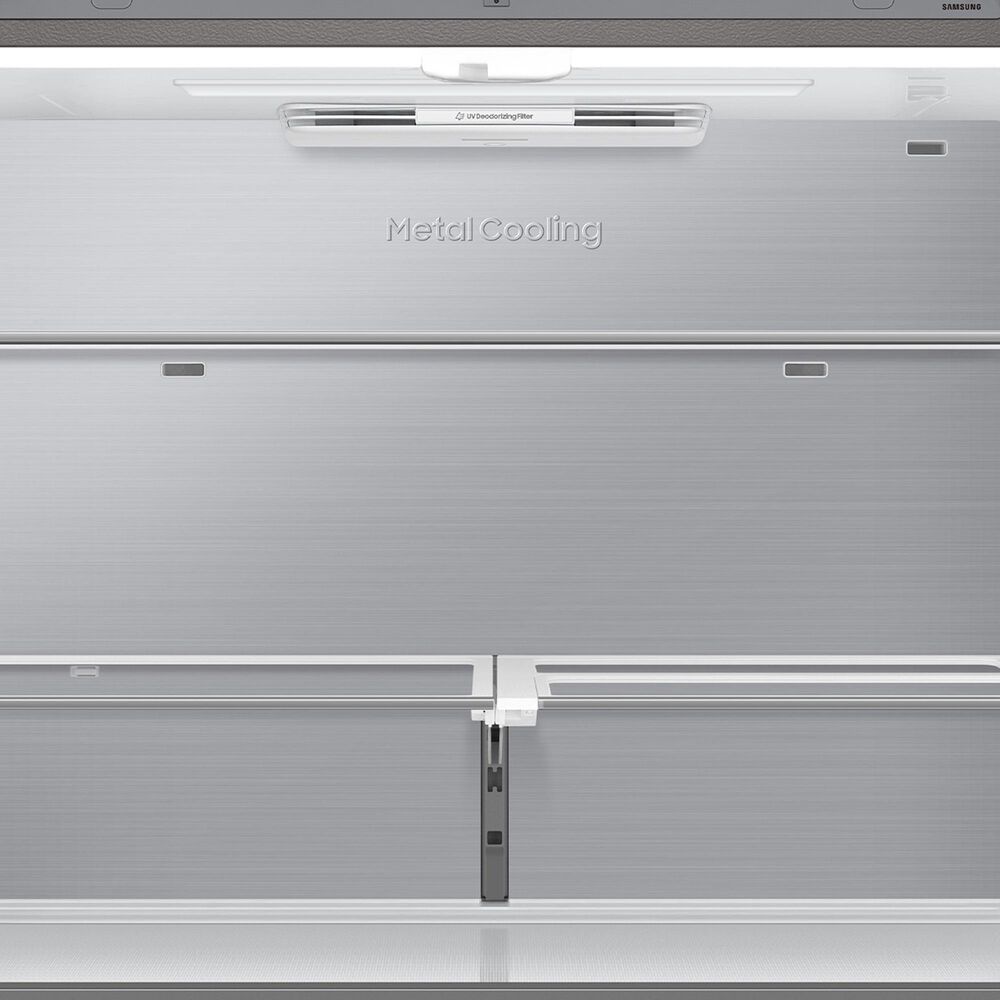Samsung Bespoke 22.5 Cu. Ft. Bespoke 4-Door Flex French Door Refrigerator with AI Family Hub+ in Stainless Steel, , large