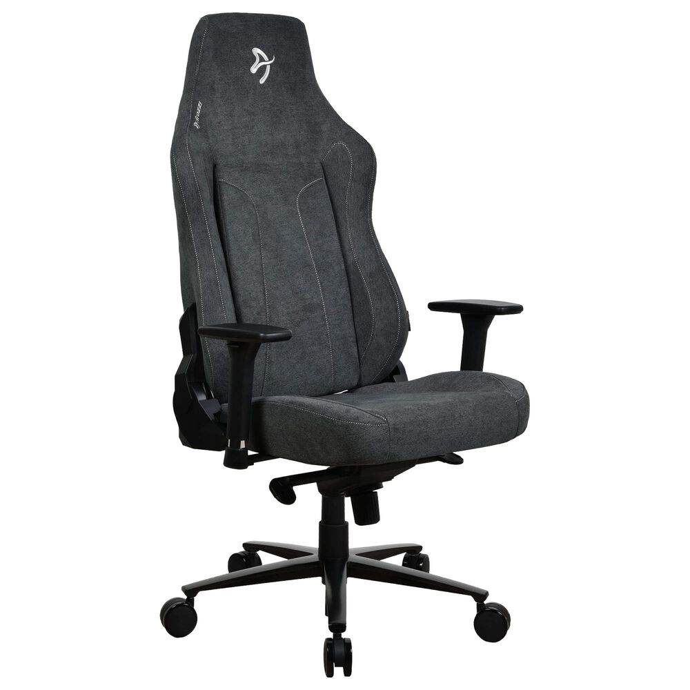 Arozzi Vernazza XL Soft Fabric Gaming Chair in Dark Grey, , large