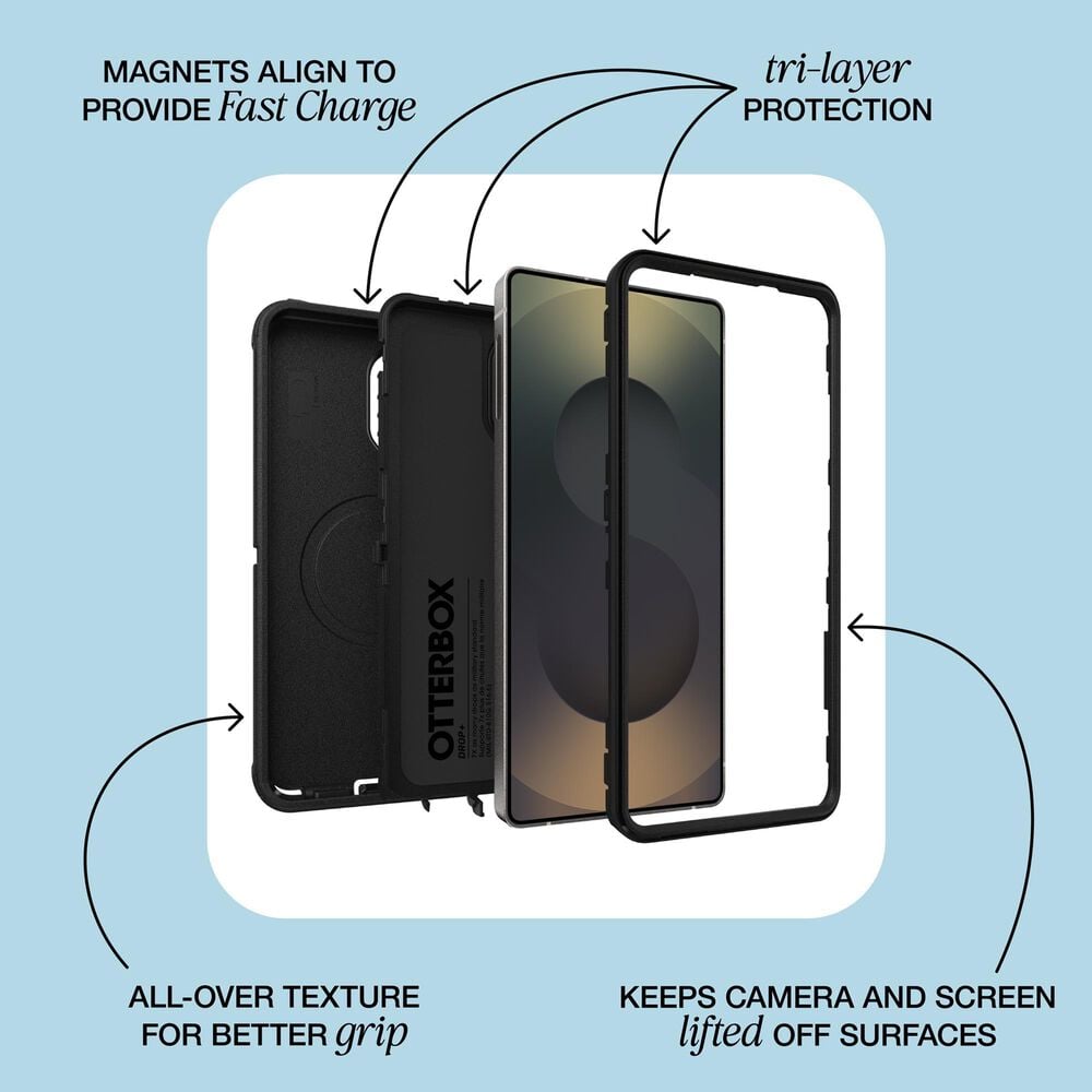 OtterBox Commuter Magnetic Case for Samsung Galaxy S26 in Black, , large