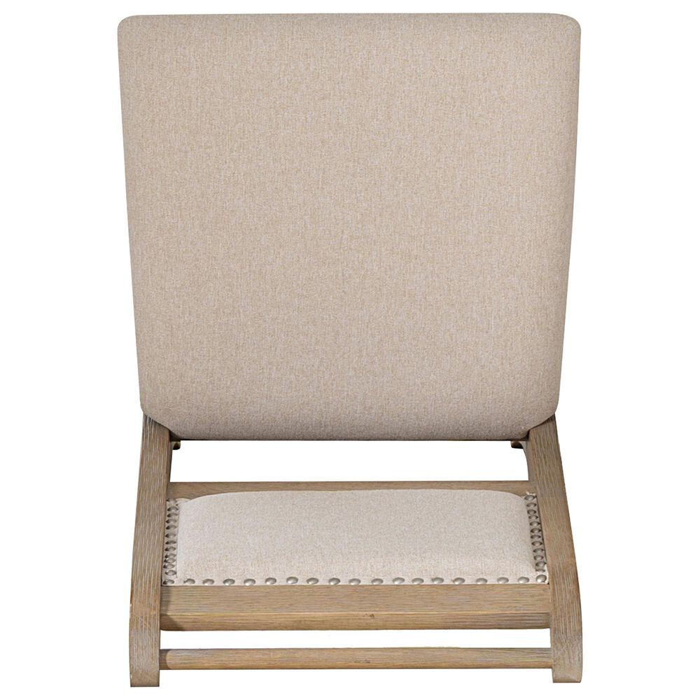Linon Home Decor Emerson Side Chair with Beige Solid Upholstery in Natural, , large