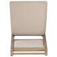 Linon Home Decor Emerson Side Chair with Beige Solid Upholstery in Natural, , large