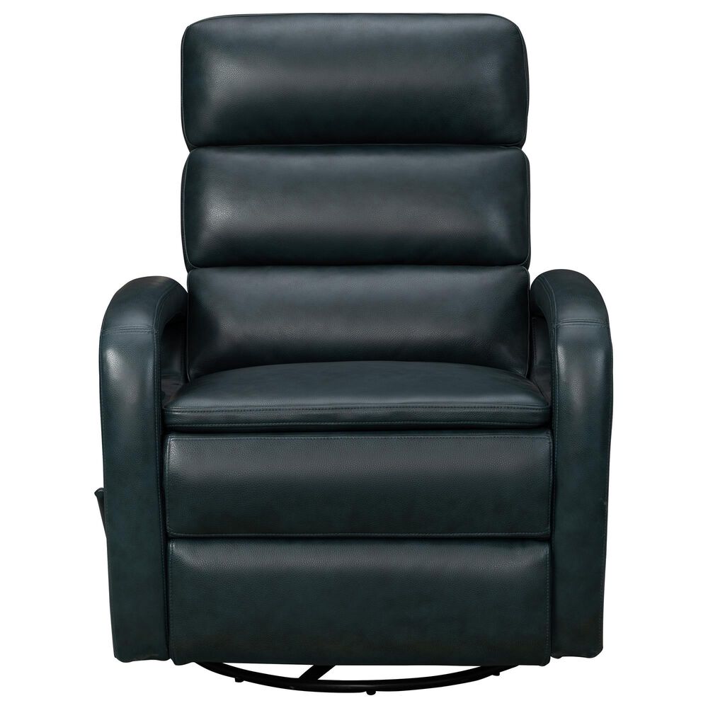 Barcalounger Nick Manual Swivel Glider Recliner in Ryegate Sapphire Blue, , large