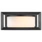 Golden Lighting Smyth 2-Light Outdoor Flush Mount with Opal Glass Shade in Natural Black, , large