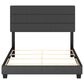 Accent Ravenna Queen Upholstered Bed in Black, , large