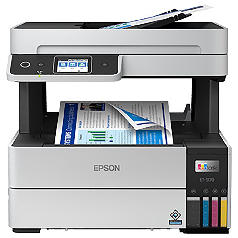 Epson EcoTank Pro ET-5170  Wireless  All-in-One SuperTank Printer in White, , large