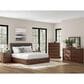 Millenium Dilenno King Panel Bed in Dark Brown with USB Ports, , large