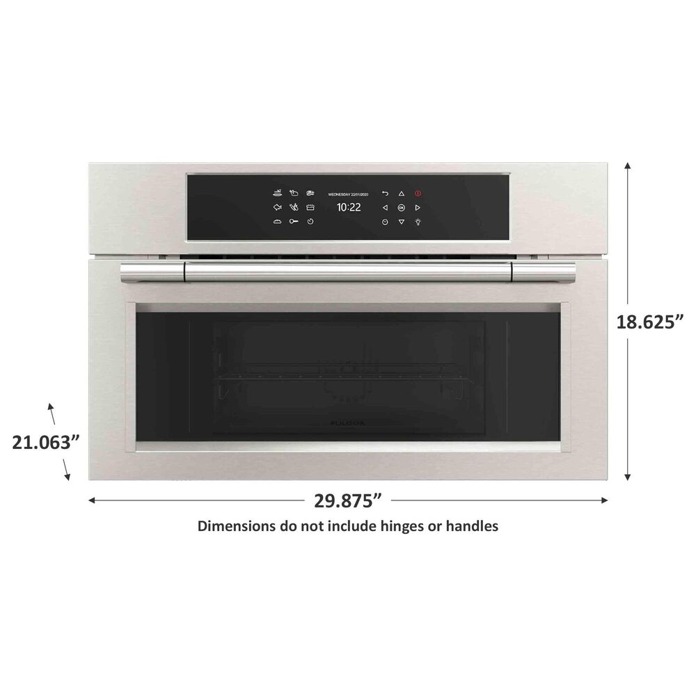 Fulgor Milano 30&quot; Single Electric Wall Oven with Steam in Stainless Steel, , large