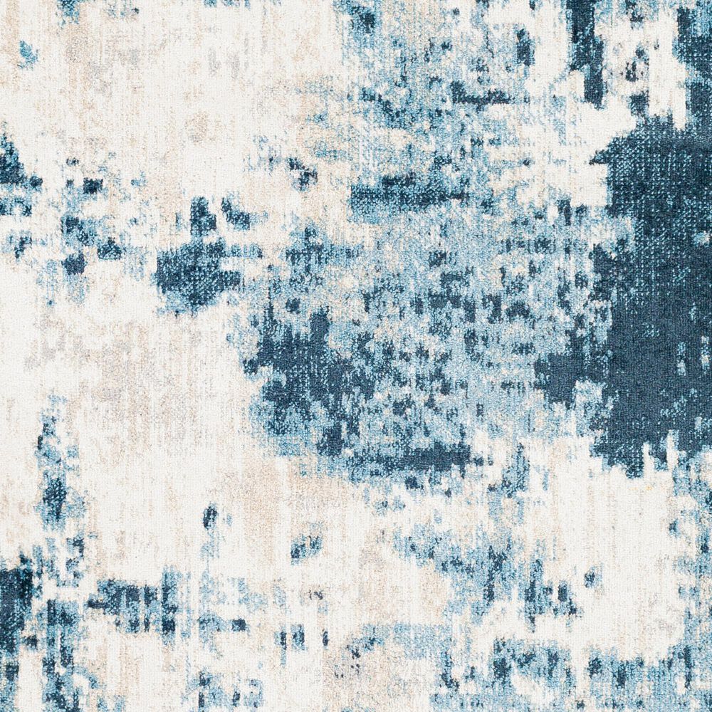 Surya Lavadora 5&#39;3&quot; x 7&#39; Ink Blue, Navy, Light Gray, Light Beige and Cream Area Rug, , large