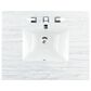 James Martin Vanities Breckenridge 30" Single Bathroom Vanity in Bright White with 3 cm Arctic Fall Solid Surface Top and Rectangular Sink, , large