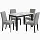 Modern Market Dining Table and Chairs in Grey, , large