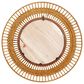 Maple and Jade 36" Round Wall Mirror in Matte Brown, , large