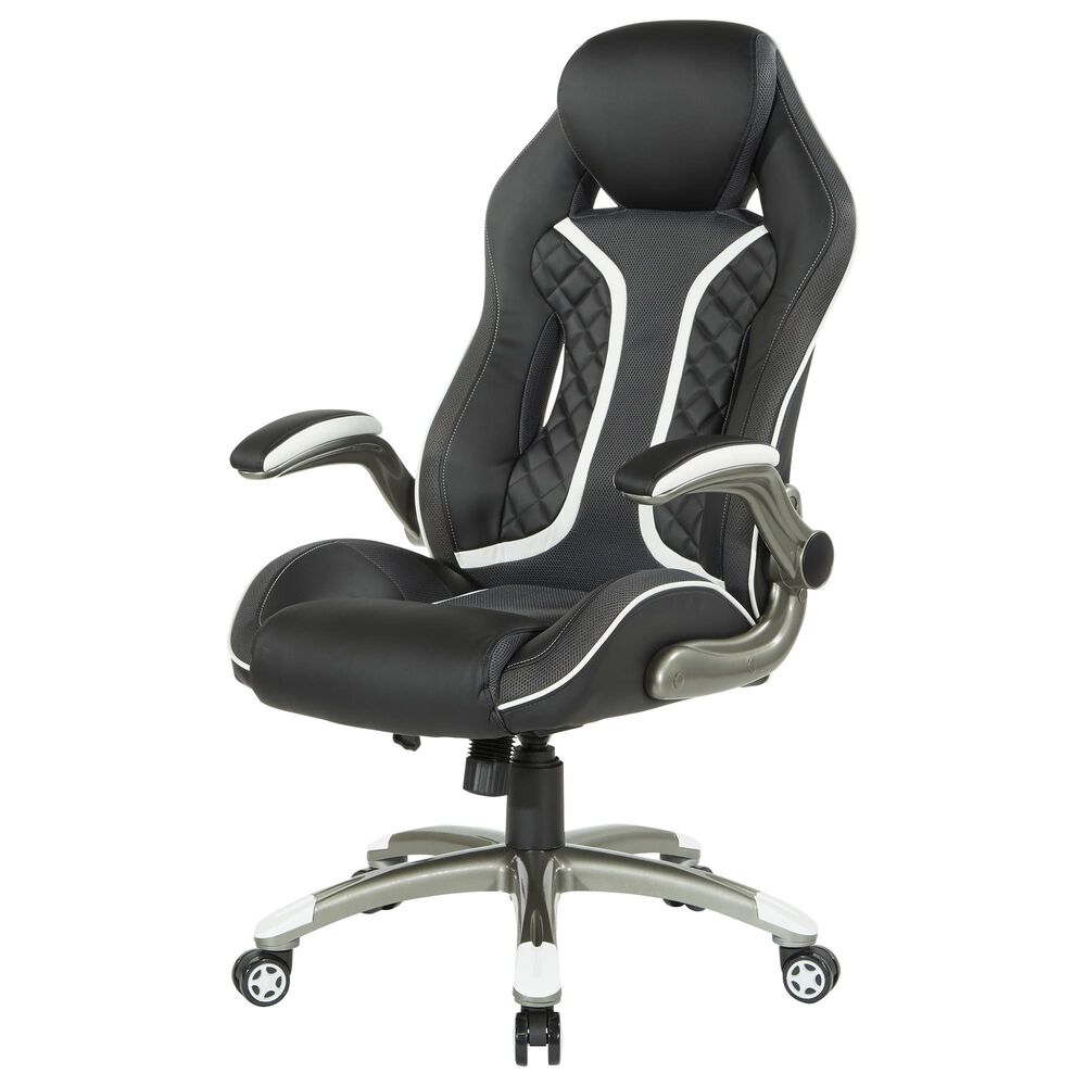 OSP Home Xplorer 51 Gaming Chair in Black and Gray, , large