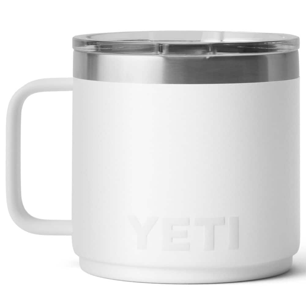 YETI Rambler 14 Oz Stackable Mug with Magslider Lid in White, , large