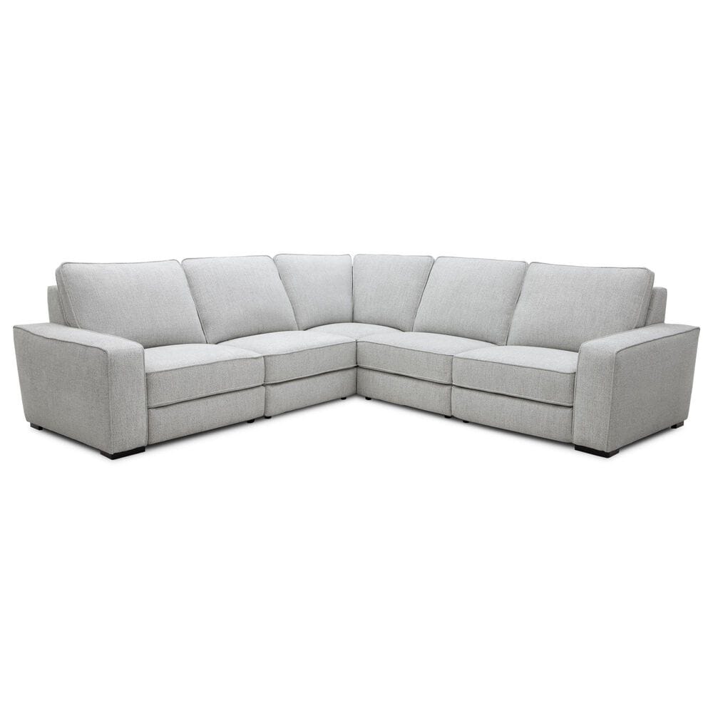 MotoMotion Walker 5-Piece Stationary Symmetrical Sectional in in Estero Smoke, , large