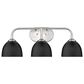 Golden Lighting Zoey 3-Light Bath Vanity in Pewter, , large
