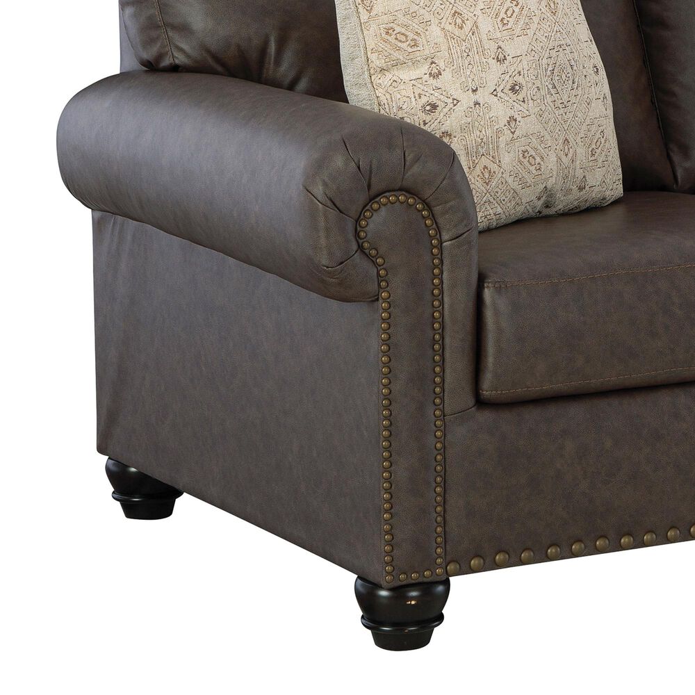 Ashley Roxmere Stationary Loveseat in Umber, , large
