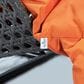 Leisuremod Patio 2-Seat Hanging Egg Swing Chair with Orange Cushion in Charcoal, , large