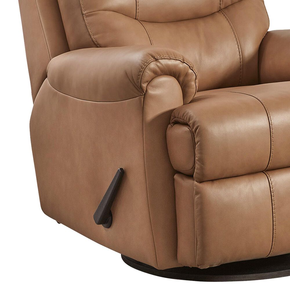 Kelsey Nosal Flynwood Manual Swivel Glider Recliner in Butternut, , large