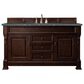 James Martin Vanities Brookfield 60" Single Bathroom Vanity in Burnished Mahogany with 3 cm Parisien Bleu Quartz Top and Rectangular Sink, , large