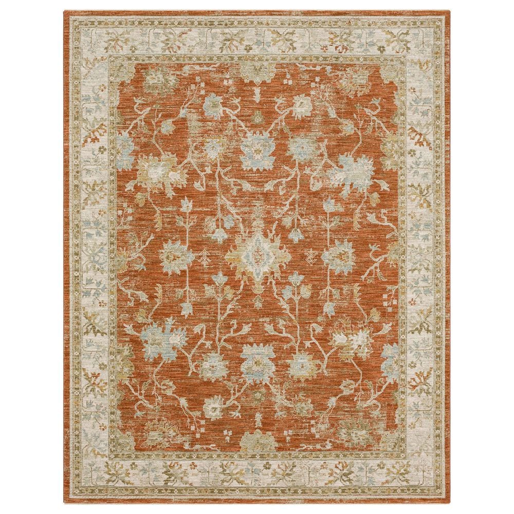 Karastan Adalia Iznik 6"7" x 9"6" Rust Area Rug, , large