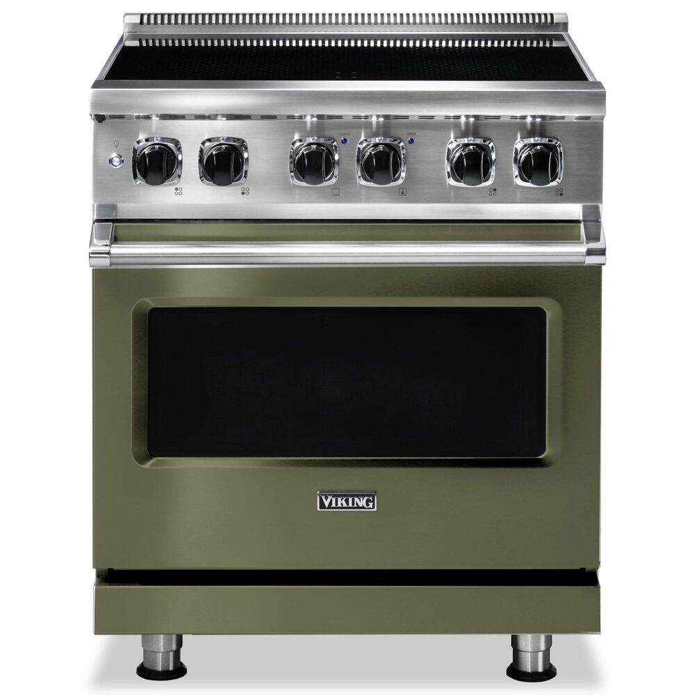 Viking Range 30" Induction Range with 4 Elements in Cypress Green, , large