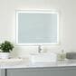 Maple and Jade 36" Room Anti Fog Mirror with LED Light in Silver and White, , large