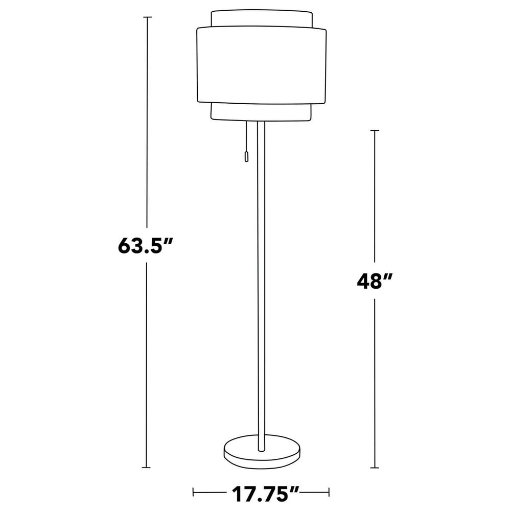 Grandview Gallery Tier Floor Lamp in Black, , large