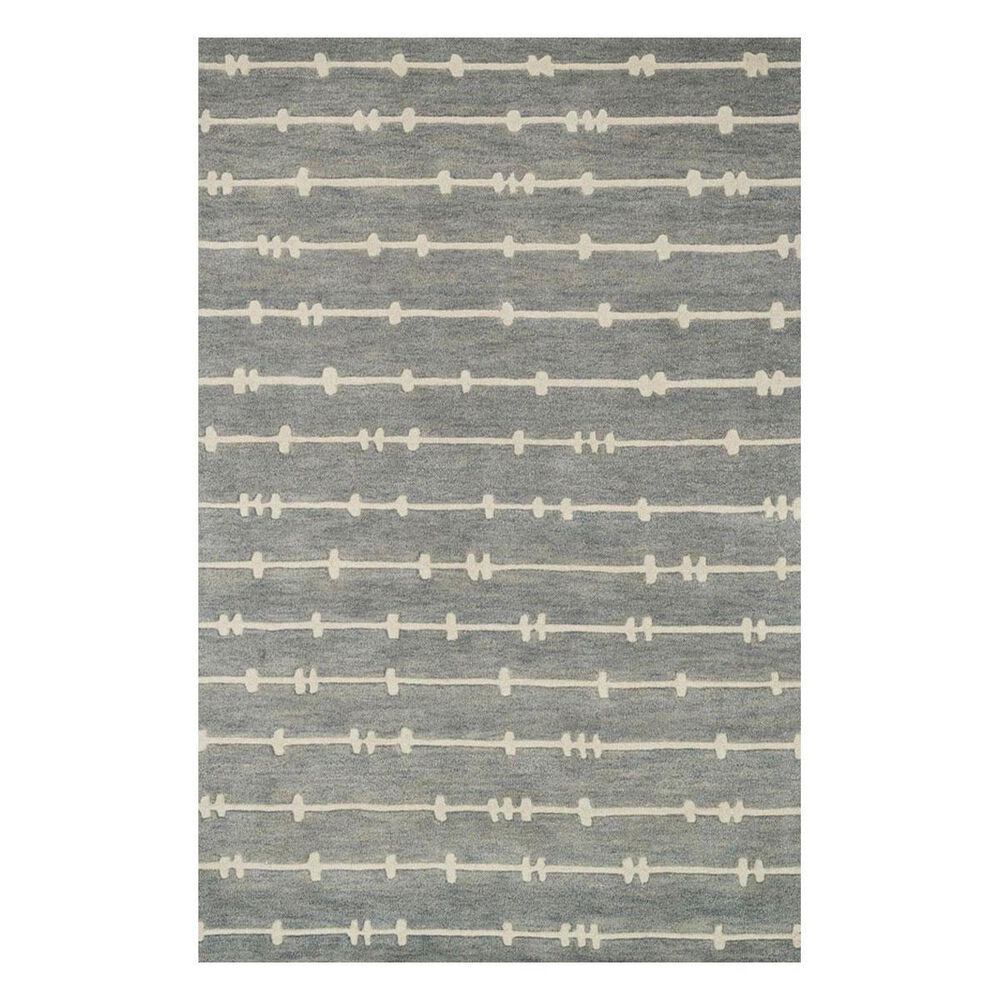 Loloi Nova NV-04 5" x 7"6" Grey/Ivory Area Rug, , large