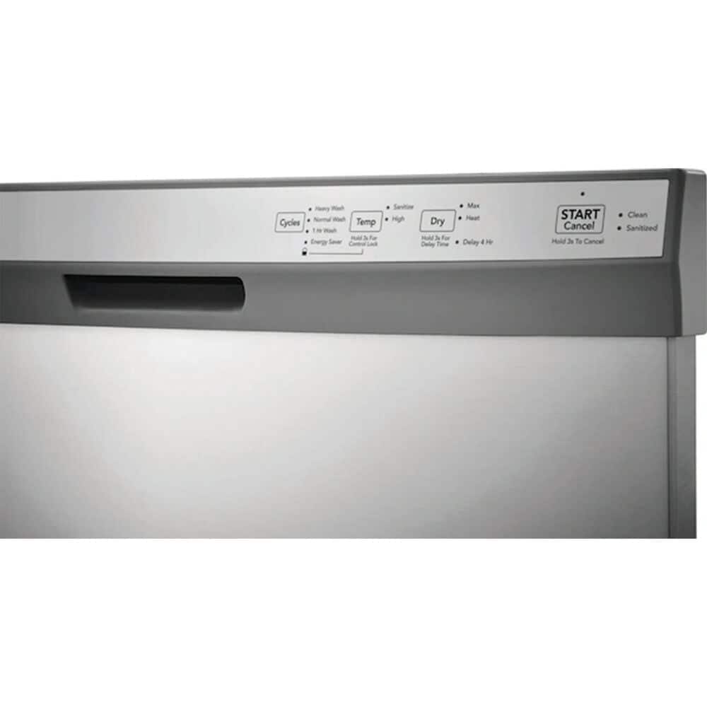 Frigidaire 3 Piece Kitchen Set with 36-inch Standard Depth Side-by-Side Refrigerator, 30-inch Electric Range, and 24-inch Built-In Dishwasher in Stainless Steel, , large
